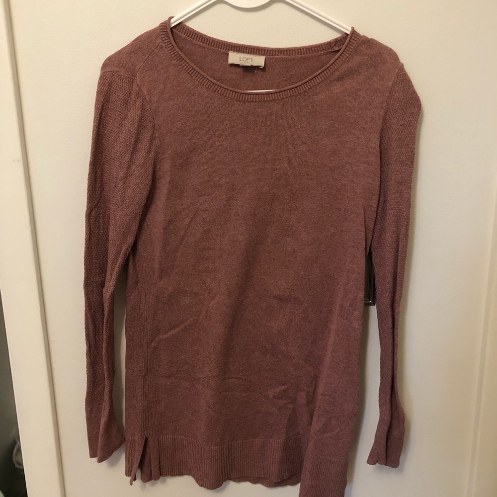 Loft pink sweater XS